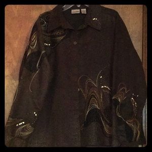 Size 2 Brown Chicos button up shirt